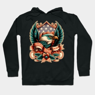 American Eagle Traditional Tattoo Hoodie